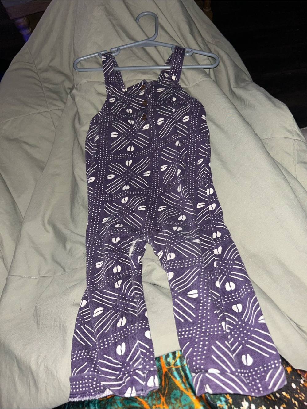 🌼2 for $5🌼 Purple and White Patterned Kids Romper
